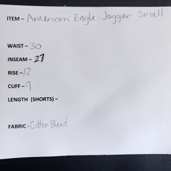 American Eagle Chino Joggers Men's Size Small Tan Extreme Flex - Picture 6 of 7